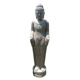standing buddha greenstone statue