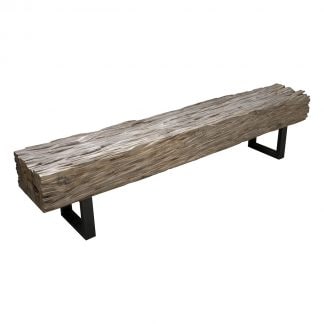 bench-wooden-timber-raw
