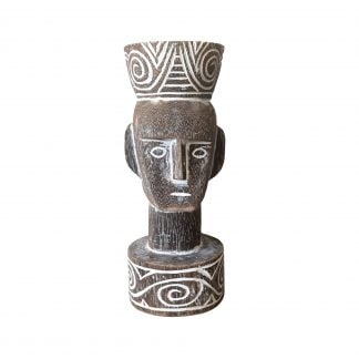 wooden-statue-tribal-whitewashed