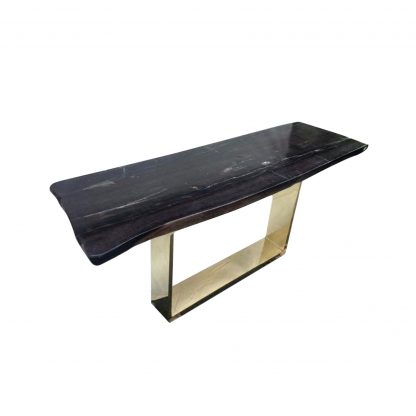 petrified-wood-console-table
