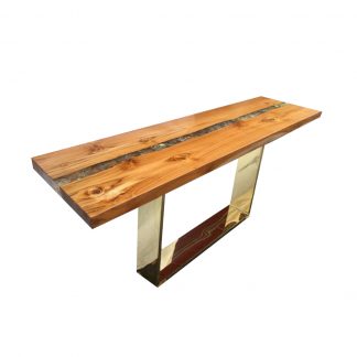 petrified-wood-console-table