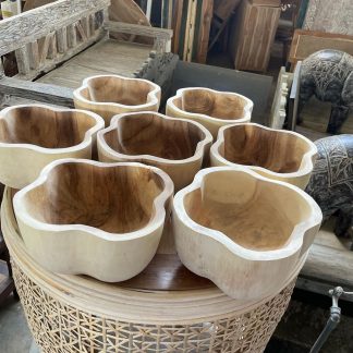 bowl suar wood