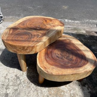 suar wood round table